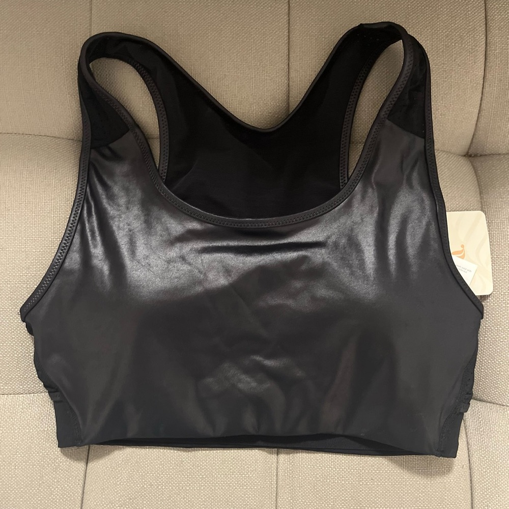 FABLETICS medium impact shine sports bra, bl, S